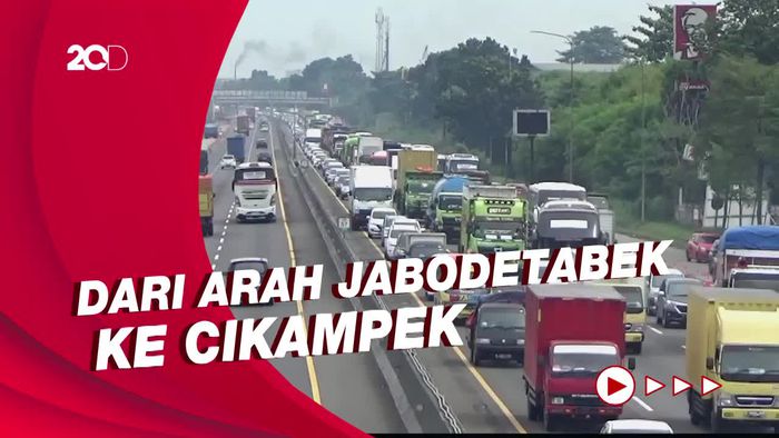 Memasuki Akhir Pekan, Tol Cikampek Terpantau Padat