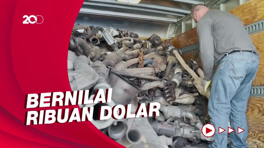 Gudang Penyimpanan Ribuan Suku Cadang Kendaraan Hasil Curian di AS