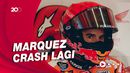 Detik-detik Marc Marquez Alami Highside di Kualifikasi MotoGP Italia