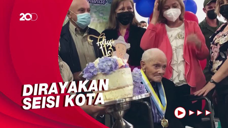 Pria Tertua di Dunia Rayakan Ulang Tahun ke-113