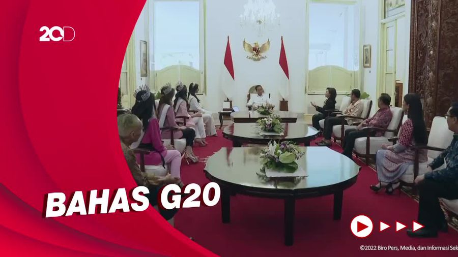 Momen Jokowi Bertemu Miss Universe di Istana Merdeka