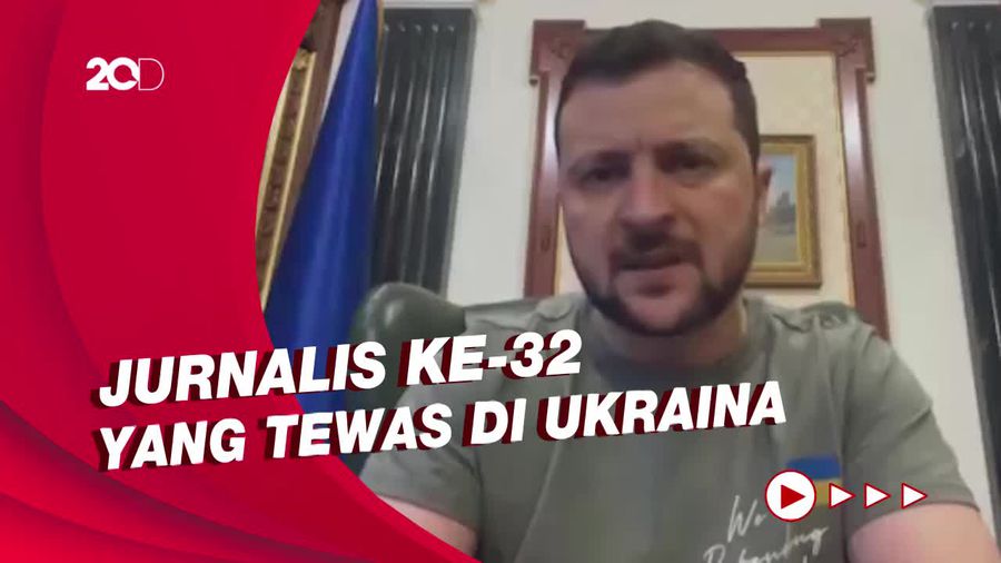 Jurnalis Prancis Tewas Kena Bom Rusia, Zelenskiy Sampaikan Belasungkawa