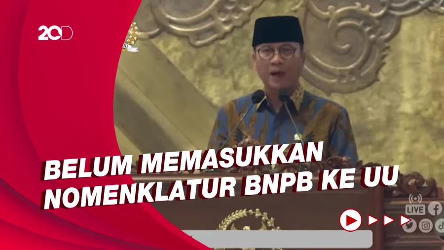 Paripurna DPR Setujui RUU Penanggulangan Bencana Dihentikan Pembahasannya