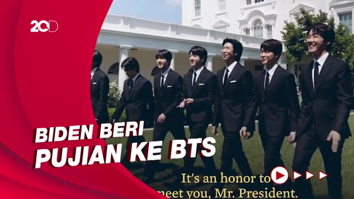 Momen Pertemuan Presiden AS Joe Biden dan BTS di Gedung Putih
