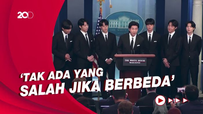 BTS Gaungkan Hentikan Anti-Asia di Gedung Putih