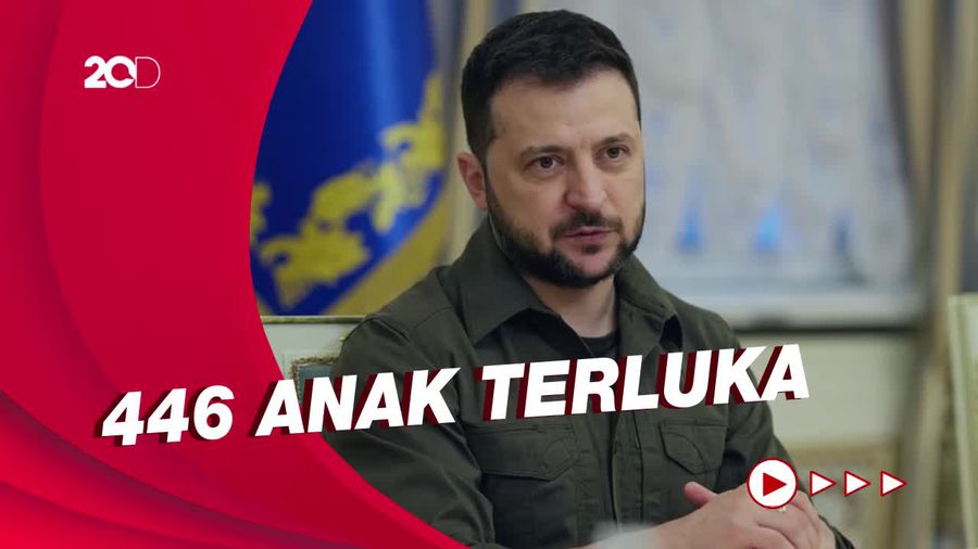 Zelenskiy Ungkap 243 Anak-anak Ukraina Tewas Selama Invasi Rusia