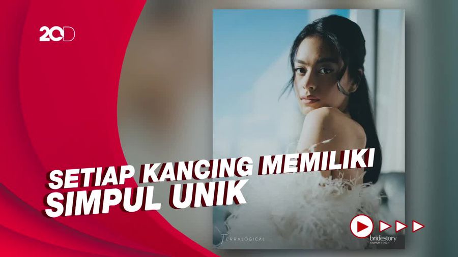 Cantiknya Eva Celia Kenakan Gaun Pengantin Karya Hian Tjen