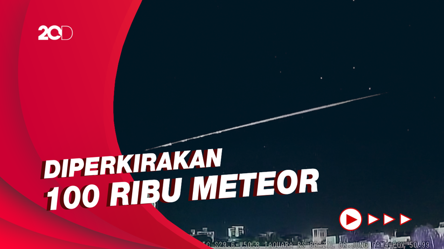 Rekaman Hujan Meteor Tau-Herculid di Langit Brasil