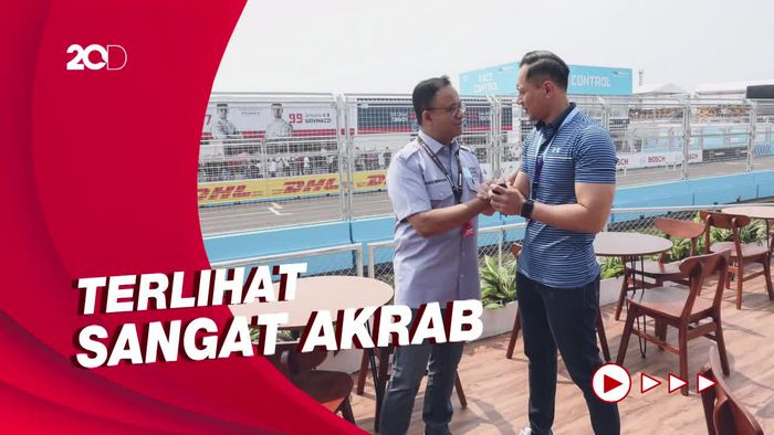 AHY Disambut Hangat Anies Saat Nonton Formula E