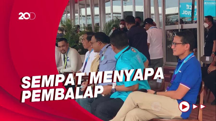 Jokowi Nonton Langsung Formula E, Duduk Sebelah Puan & Anies