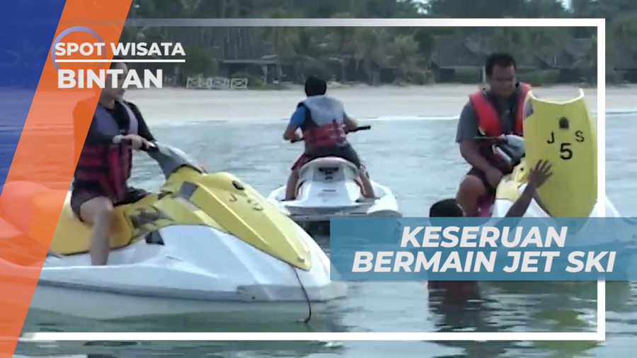 Bermain Jet Ski di Water Sport Area Bintan Kepulauan Riau