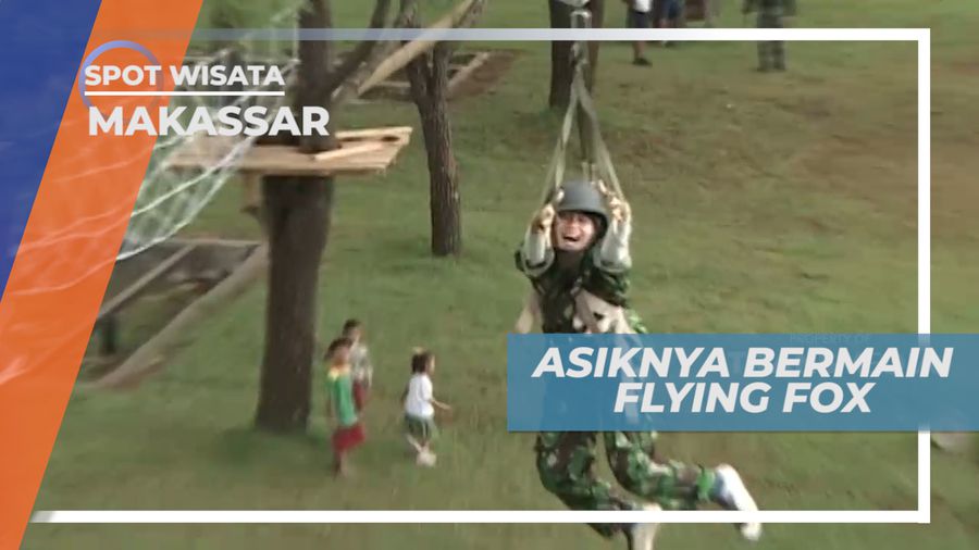 Flying Fox ala Prajurit TNI, Makassar
