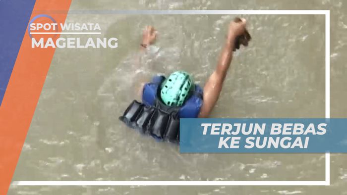 Uji Keberanian Lompat dari Jembatan Ke Sungai, Magelang