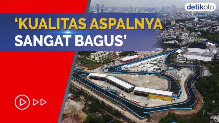 Dikerjakan Secepat Kilat, Aspal Sirkuit Formula E Jakarta Dipuji Nissan