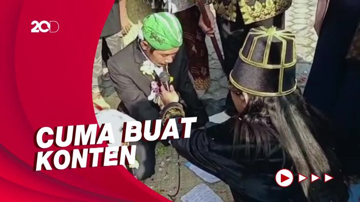 Heboh Pria Menikahi Kambing di Gresik Ternyata Cuma Konten