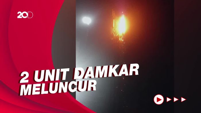 Tower Provider di Kramat Jati Jaktim Terbakar