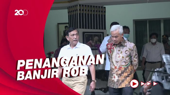 Ganjar Dikomplain Luhut soal Banjir Rob di Semarang
