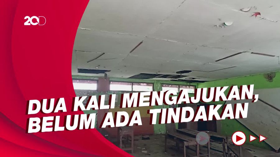 Tiga Ruang Kelas SD di Grobogan Rusak Parah, Siswa Ujian di Teras