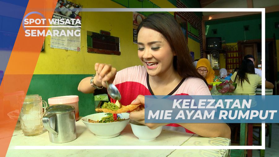 Rasa Lezat Mi Ayam Rumput dengan Tambahan Pangsit Renyah, Semarang