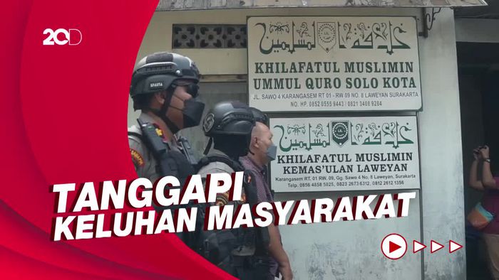 Polisi Sambangi Kantor Khilafatul Muslimin di Solo, Pengurus Diperiksa