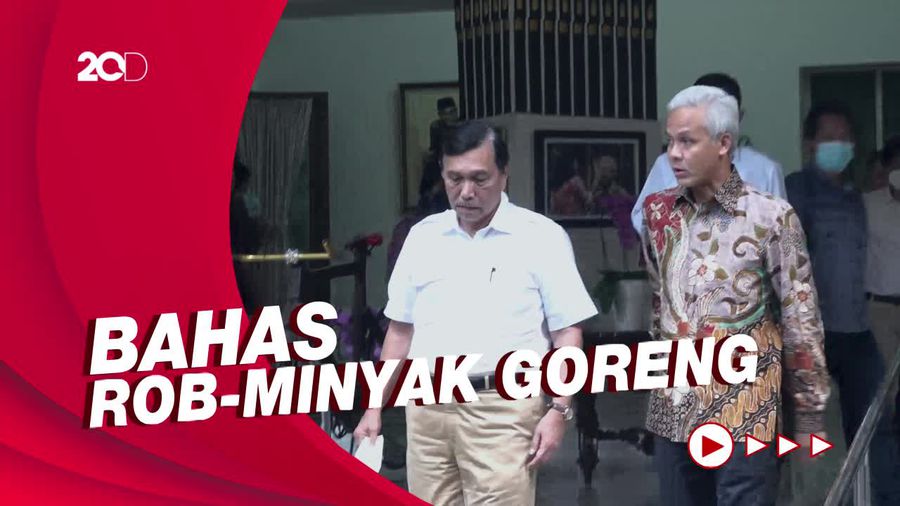 Luhut Tegaskan Tak Bahas Politik Saat Bertemu Ganjar Pranowo