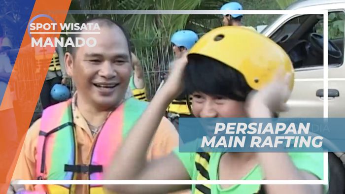 Persiapan Rafting di Sungai Tondano, Manado