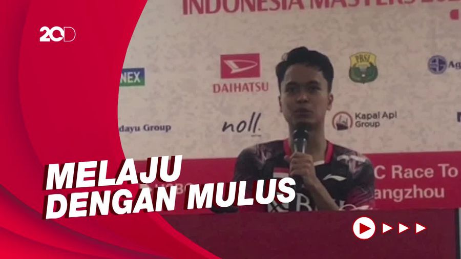 Maju Semifinal Indonesia Masters, Ginting Bakal Lawan Viktor Axelsen