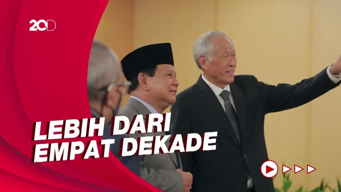 Temui Menhan Singapura, Prabowo: Hubungan Indonesia-Singapura Terjalin Baik