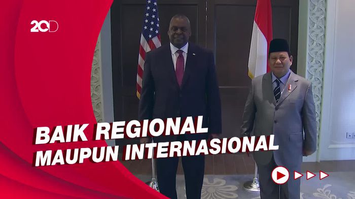 Prabowo Bertemu Menhan AS di Singapura, Bahas Masalah Keamanan