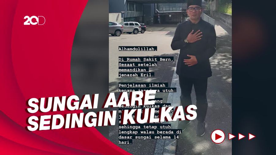 Ridwan Kamil Ungkap Penjelasan Ilmiah Mengapa Jasad Eril Utuh