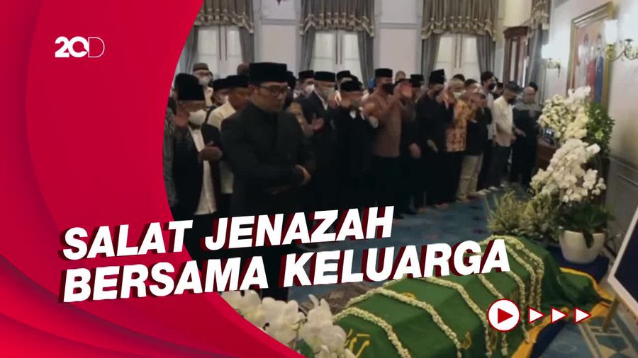 Jenazah Eril Tiba di Gedung Pakuan, Ridwan Kamil Pimpin Salat Jenazah