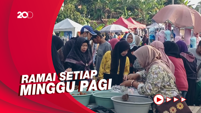 Olahraga Sambil Berbelanja di Pasar Kaget Jalan Cisinga Tasikmalaya
