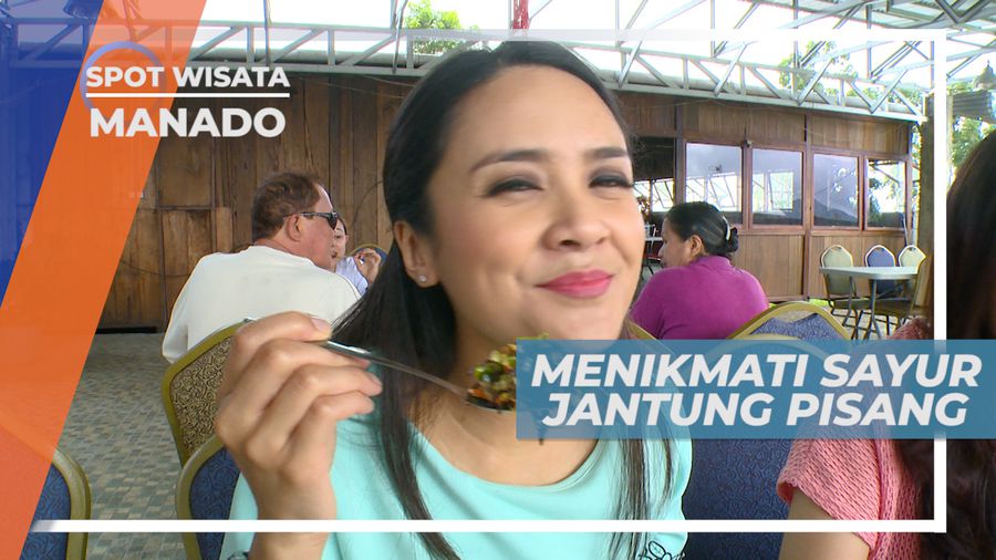 Menikmati Sayur Jantung Pisang Dipadu Dengan Nasi Jagung yang Lezat, Manado