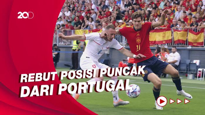Gasak Ceko 2-0, Spanyol Puncaki Klasemen