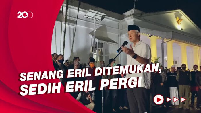 Ganjar Ungkap RK Bahagia Eril Ditemukan, Tapi Wajahnya Sedih