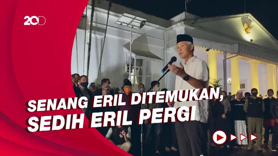 Ganjar Ungkap RK Bahagia Eril Ditemukan, Tapi Wajahnya Sedih