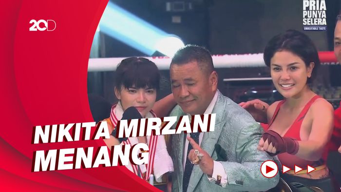 Momen Adu Tinju Dinar Candy Vs Nikita Mirzani