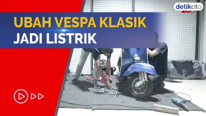 Mau Bikin Vespa Jadul Ogah Ngebul? Konversi ke Listrik Aja!