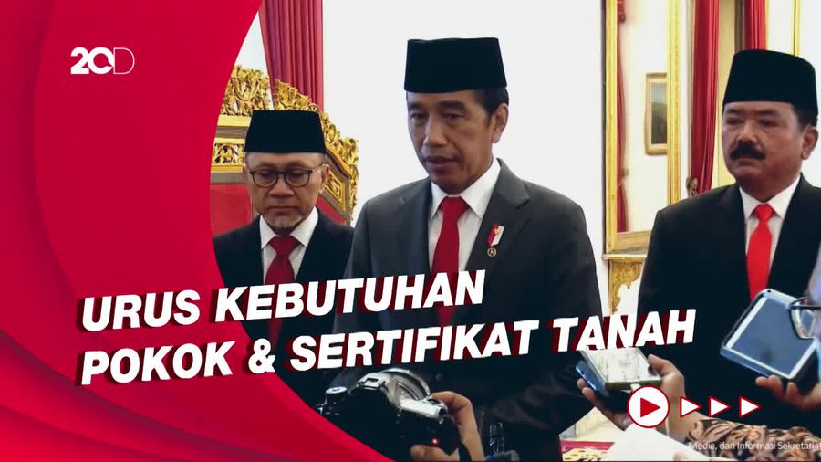 Pesan Jokowi ke Zulhas-Hadi Tjahjanto yang Resmi Dilantik Jadi Menteri