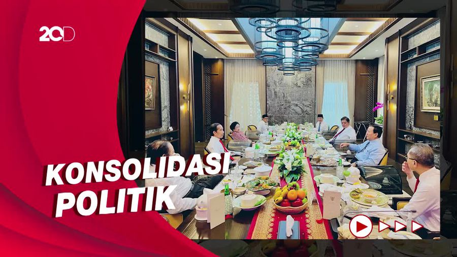 Airlangga Ungkap Isi Pertemuan Jokowi-Ketum Parpol Saat Makan di Istana