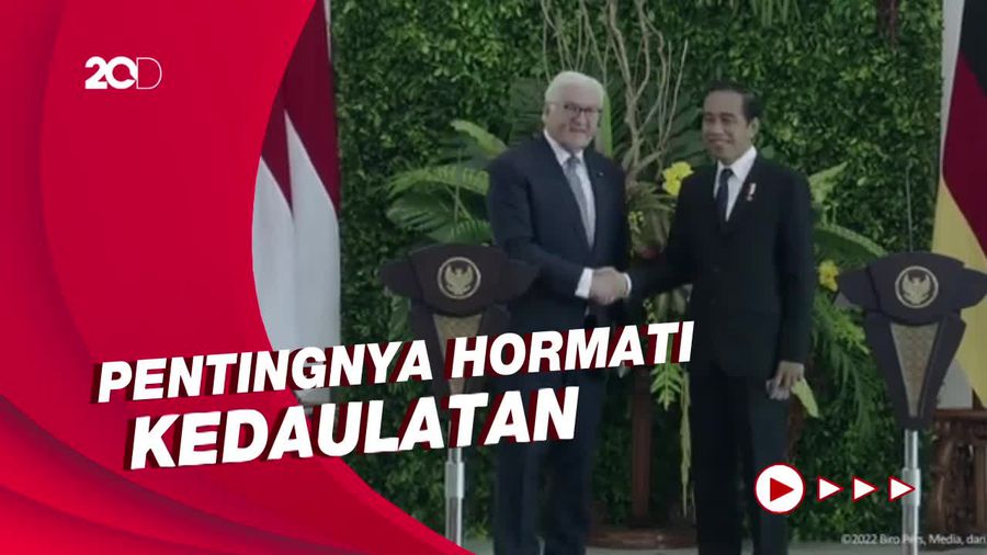 Jokowi dan Presiden Jerman Diskusi soal Situasi Perang Ukraina