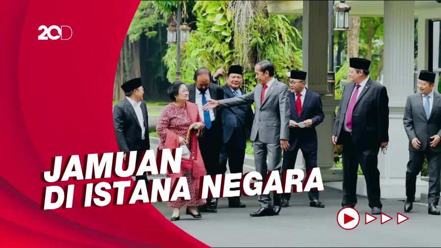 Saat Makan Siang Jokowi-7 Ketum Parpol Jadi Sorotan