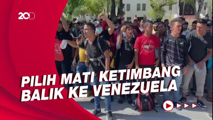 Miris! Migran Venezuela Gelar Aksi Jahit Mulut, Desak Masuk Wilayah AS