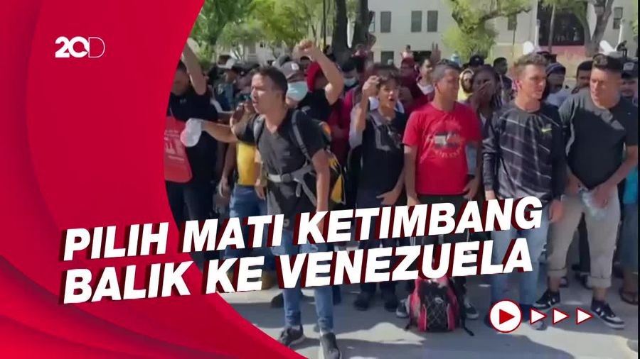 Miris! Migran Venezuela Gelar Aksi Jahit Mulut, Desak Masuk Wilayah AS