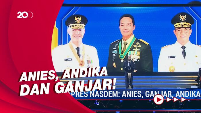 3 Bakal Capres NasDem: Anies, Andika Perkasa, Ganjar