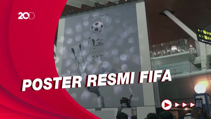 Poster Piala Dunia Qatar 2022 Mulai Terpasang di Bandara Doha
