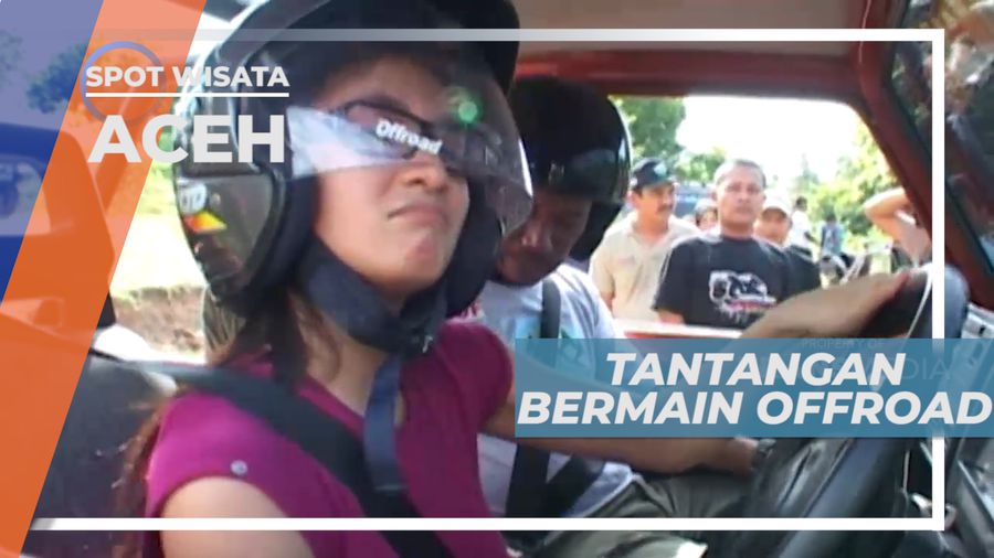 Seru Melewati Air dan Lumpur dengan Mobil Offroad, Aceh