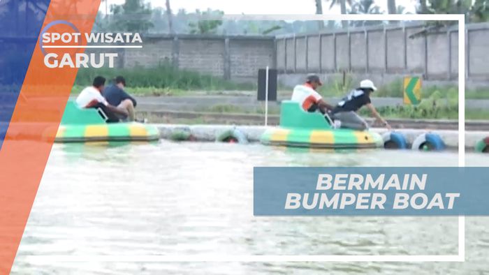 Bumper Boat, Seru-seruan Adu Cepat Kumpulkan Bola Air, Garut