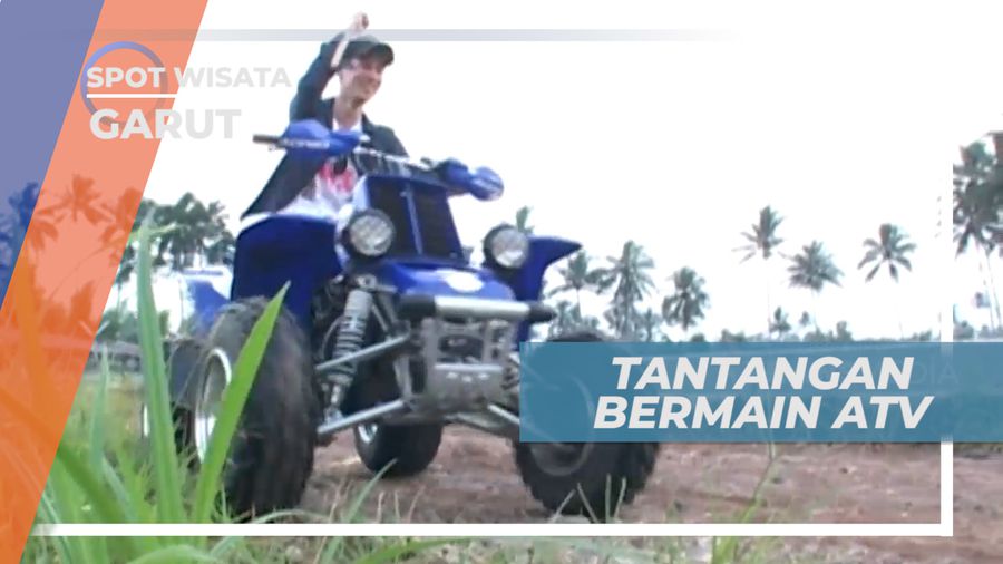 Tancap Gas Saling Salip di Lintasan Bermain Atv, Garut