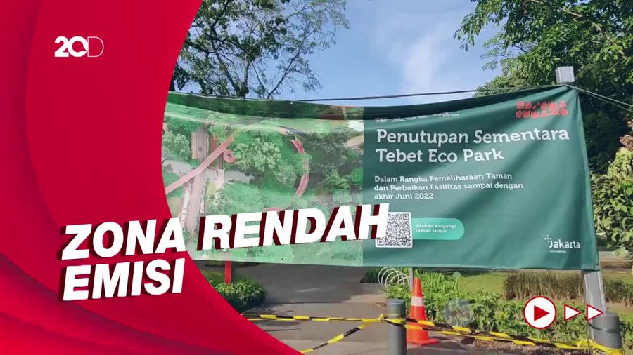 Uji Coba Zona Rendah Emisi, 2 Jalan Sekitar Tebet Eco Park Ditutup